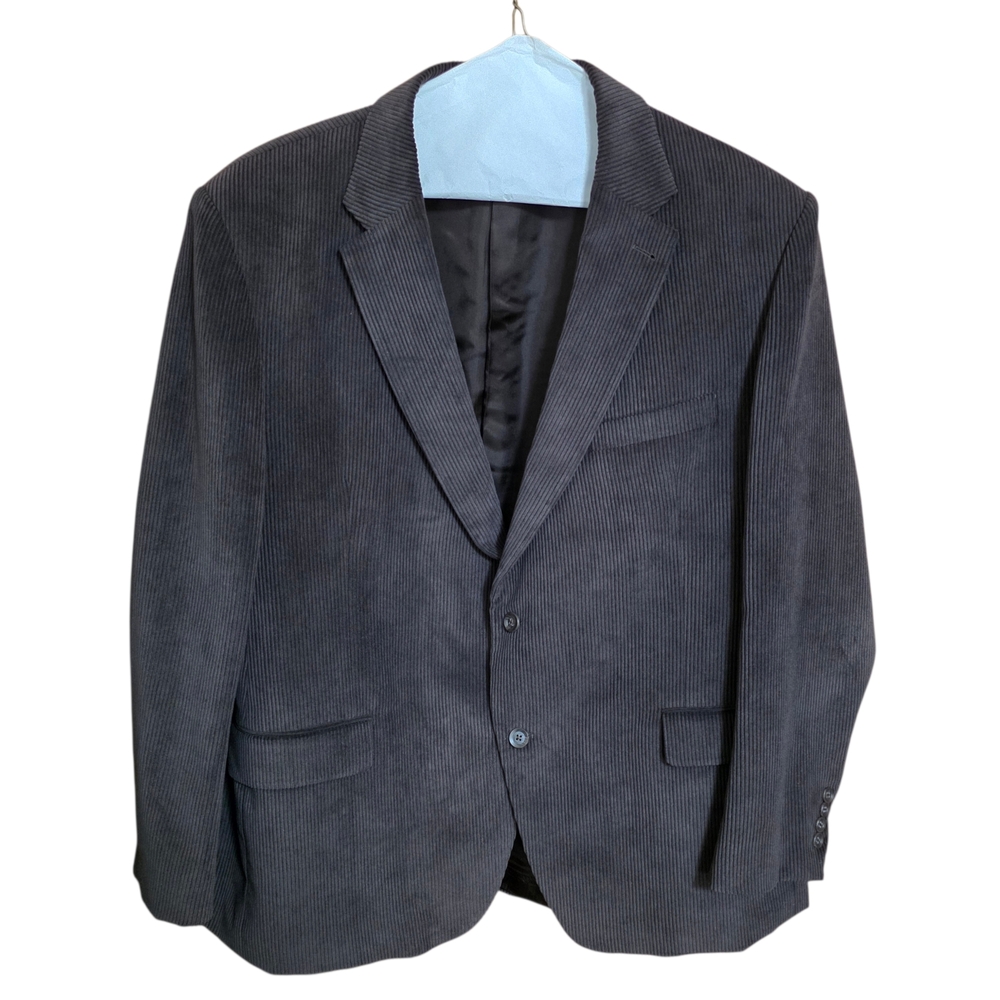 Men's S.C MODERN Dark Brown Charcoal Corduroy Sport Coat Blazer